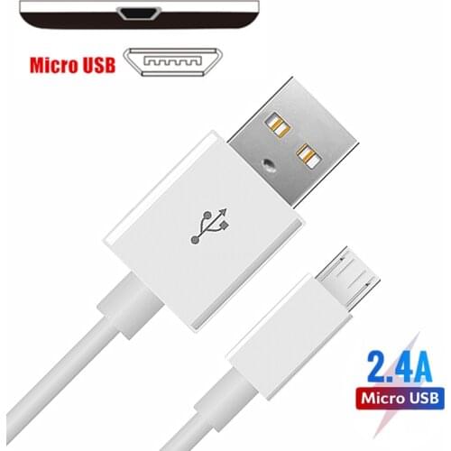3FT/6FT/9FT 2.4A Original Micro USB Fast Charger Cable For Samsung Galaxy J1 J3 J5 J7 2017 S7 S6 Note 7 6 Pro Redmi 5 Y1 5X 4 3