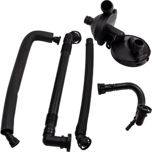 5pcs Crankcase Vent Valve Oil Separator Kit For BMW E46 E39 E53 E60 E83 M52 320i 325i 330i 525i 530i 1161750156611617504535