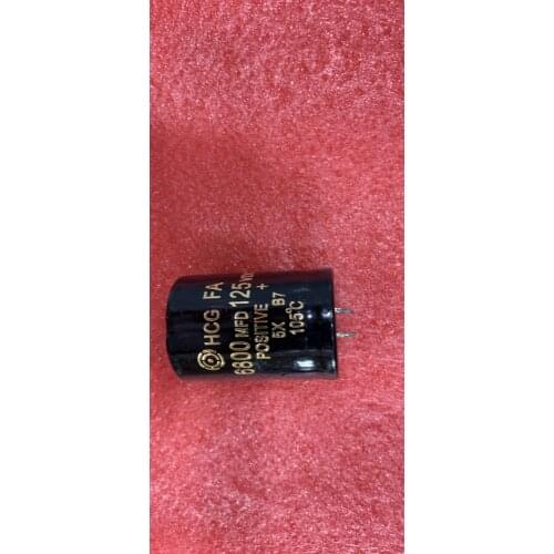 125V6800UF amplifier speaker filter capacitor 6800UF/125V high withstand voltage new genuine capacitor 35 diameter 50height 105