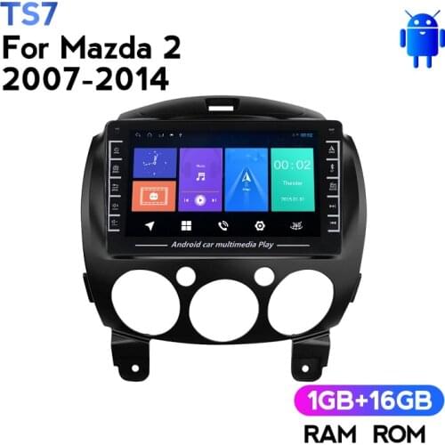 Car Media Car DVD Player Car GPS Navigator Car Radio Cassette Car Audio For Mazda 2 2007-2014 With IPS Screen Map