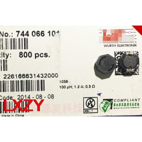 Free Shipping 10PCS/lot 744066101 WE-TPC 1038-100UH 1.2A 10X10X3.8MM W E Power Inductor