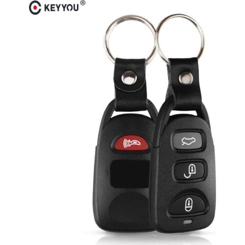 KEYYOU 4 Button 3+1 Panic Remote Key Shell Case Fob Covers 4 Buttons For Hyundai Elantra Sonata Santa 2006-2012 Free Shipping