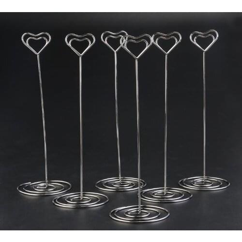 Place Card Love Holders Clips Wedding Cafes Table Photo Memo Number Name Holder Clip Anniversary baby shower Party decorations