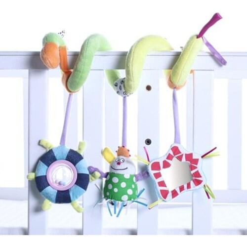 The New Baby Bed Rattles The Color Early Childhood Educational Toys Clown Plush Toys New Born Hanging Bed Bells