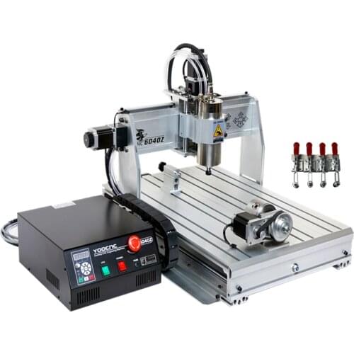 CNC milling machine 4 axis CNC router 6040 with 1.5KW spindle USB port, cnc 3d engraver for wood