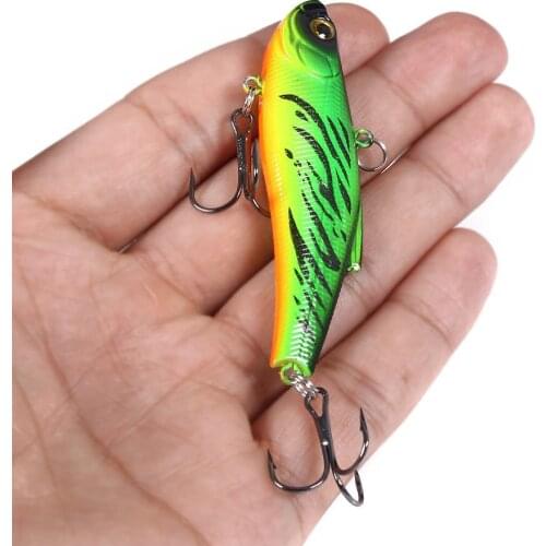 1pcs 7cm 18g Artificial Japanese-style VIB Fishing Lure Lead inside Sinking Hard Bait Swivel Bait winter Sea Fishing Tackle