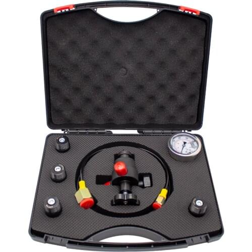 0-25MPA Pressure Gauges Test Kit Gauges Set Hydraulic Accumulator Nitrogen Charging Fill Gas Valve Five Type Adapter