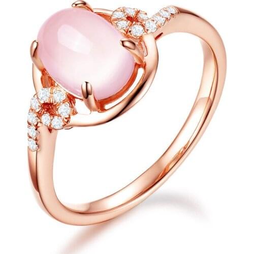 Popular 925 Silver Mosaic Jade Crystal Round Ring Trendy Fashion Charm Jewelry Accessories Gifts for Her Women