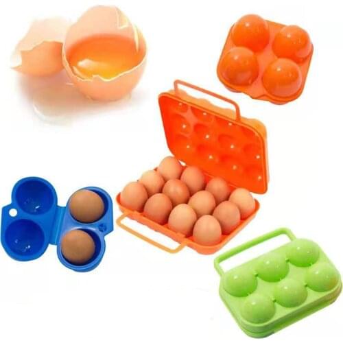 New Kitchen Convenient Egg Storage Box Container Hiking Outdoor Camping Carrier For Egg Case