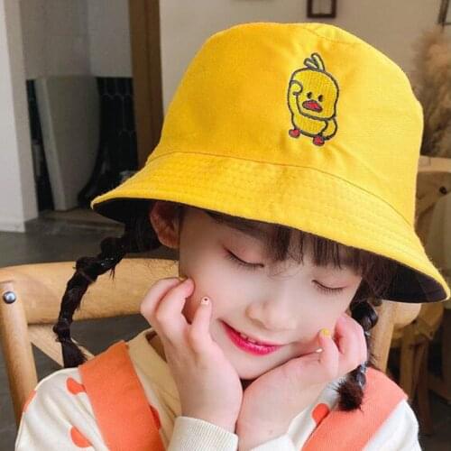 2021 New Girls Boys Gorros Panama eSun Hat Summer Cartoons Graffiti Bucket Hat For Women Men Outdoor Foldable Bob Fisherman Hat