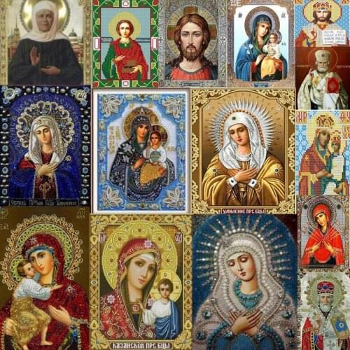 Religion Jesus 5D DIY Diamond Painting Full Square/Round Religious Icon Diamond Embroidery Rhinestone Cross Stitch Art Decor