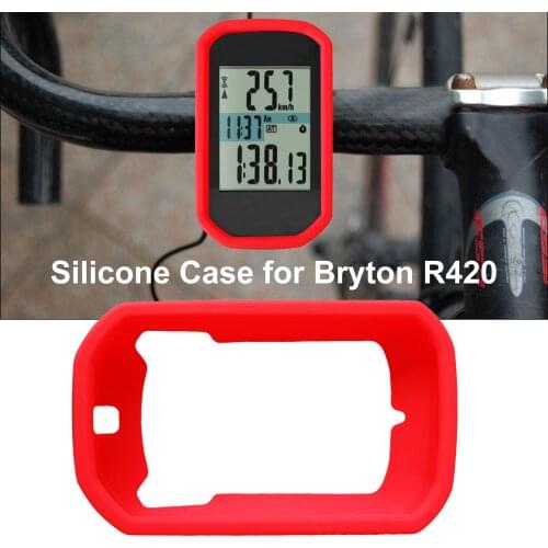 Bike Cycling Computer Stopwatch Silicone Protective Case Smart Cover With LCD Screen Film For Bryton Rider 420 Bicycle Accessor