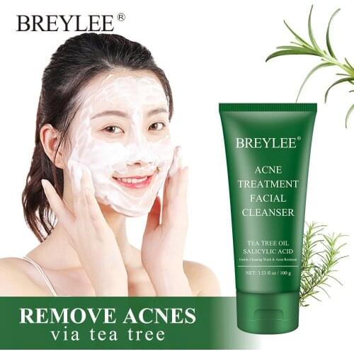 BREYLEE Facial Acne Treatment Cleanser Blackhead Remove Cleaner Shrink Pore Stick Oil Control Cleansing Wash Mask Face Skin Care