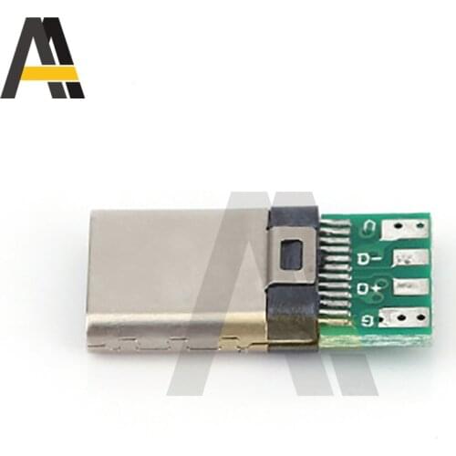 USB TYPE-C to DIP PCB Connector Pinboard Test Board Solder MICRO Male Breadboard Switch Board SMT Mother Dip Pin Header Adapter