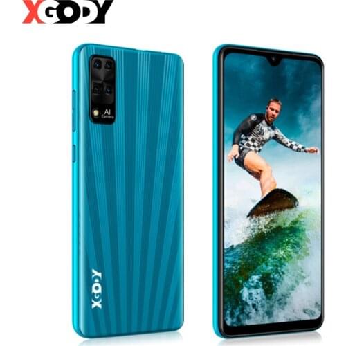 Smartphone 3G Phones Android 8.1 Waterdrop Dual SIM 6.3 inch 1GB 8GB Quad Core WiFi GSM 3500mAh Face ID Mobile Phones