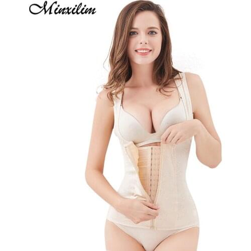 Women Shapewear Sexy Chest Binder Tummy Control Waist Trainers Postpartum Bodysuit Slimming Girdles Belts Abdomen Body Shaper