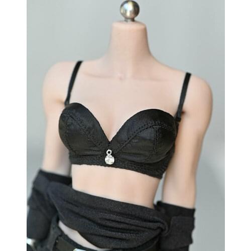 1/6th Female Soldier Black Underwear Model for 12" Tbl Ph Body Figure Doll Toys