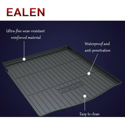 EALEN For Mazda 3 6 CX-5 KE KF CX-7 CX-9 Axela Hatchback Sedan Atenza Ruiyi Boot Liner Accessories 1Set Car Cargo rear trunk mat