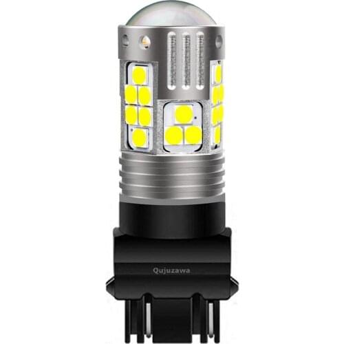 1Pcs T25 3157 3156 P27W Super Bright LED Car Brake Bulbs Turn Signals Auto Parking Lamp Daytime Running Light Red White Yellow