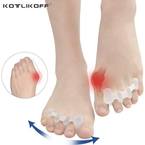 2Pcs Hallux Valgus Orthotics Bunion Splint for Separate All Toe Big Bone Orthopedic Foot Hammer Corrector Separator Inserts Pad