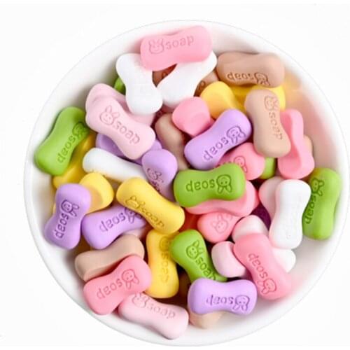 20PCS Resin Soap Charms Mixed Colors Pendant For Earrings Keychain Jewelry Making Dollhouse Decor Craft