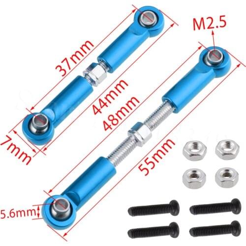 Aluminum Front Upper Suspension Arm Steering Linkage Rod Link 0020 For WLtoys 12428 12423 1/12 RC Car Crawler Short Course Truck
