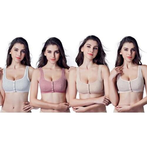 Bingyanfushi Full coverage vest bra push up Deep V ladies bras soft thin cotton bra lingerie C3