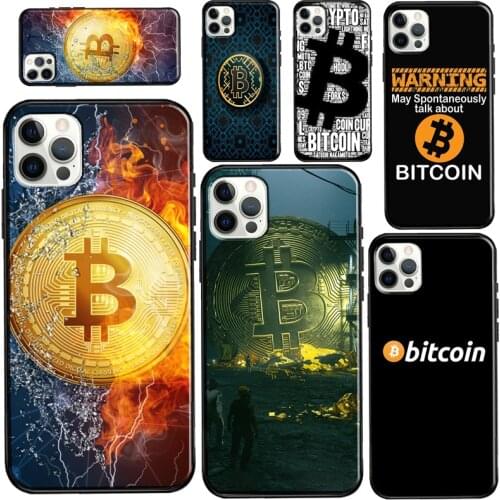 Bitcoin BTC Case For iPhone 12 Pro Max mini 6S 7 8 Plus SE 2020 Case For iPhone 11 Pro Max XS X XR