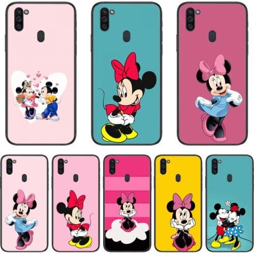 Disney Minnie Micky Mouse Mobile Phone Case Hull For Samsung Galaxy M 10 20 21 31 30 60S 31S Black Shell Art Cell Cover TPU