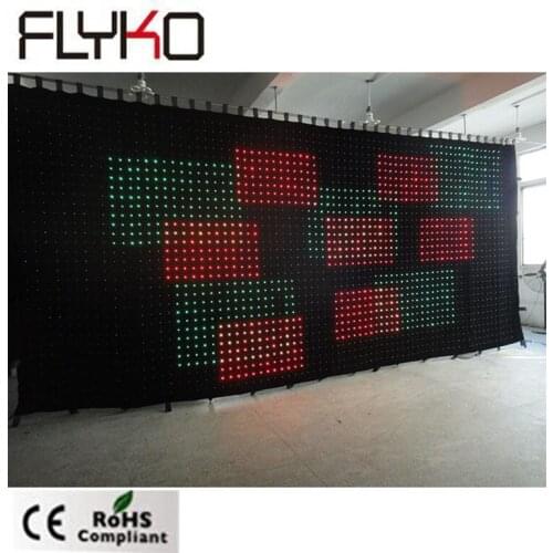 Picture image display P9cm 3mx7m new rgb flexible vivid vision screen led dj curtain