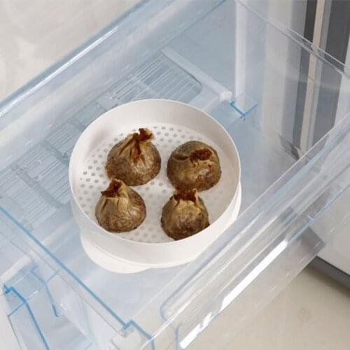 European Single Layer Plastic Steamer Microwave Oven Steamer Round Plastic Microwave Oven With Lid Kitchen Cooking Tools