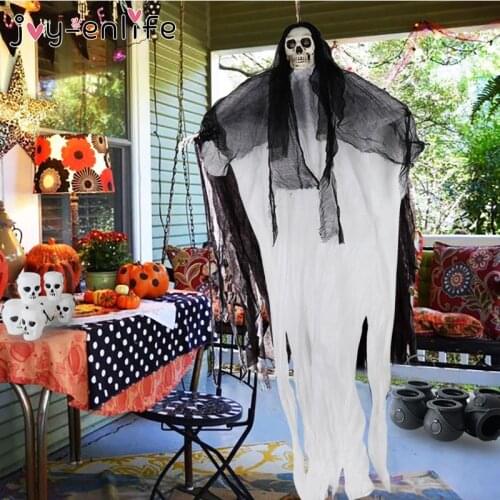 Halloween 108CM Skull Skeleton Home Bedroom Intimidating Child Decoration Party Trick or treat children pumpkin witchl candy box