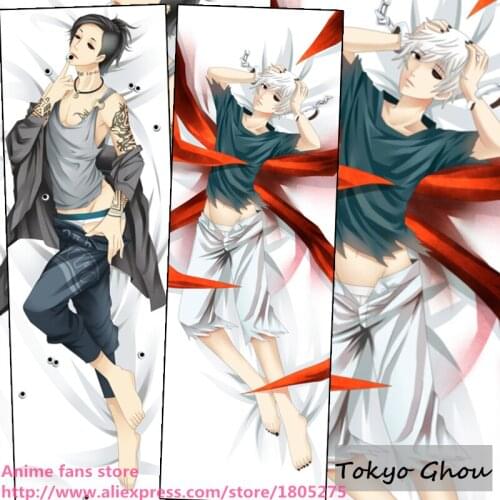 Cool Japanese Anime Pillowcase Tokyo Ghoul Ken Kaneki BL pillow case decorative Hugging Body