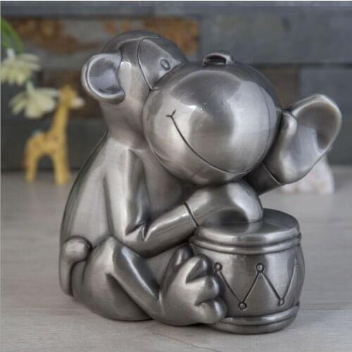 Creative Monkey Metal Coin Box Saving Bank For Money Hidden Safe Money Saver For Kids Gift CXG092