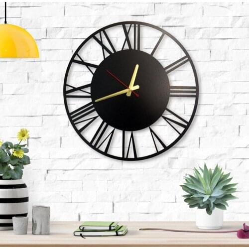 Milano Classical Unique Design Metal Wall Clock Metal Wall Art Works - Metal Wall Decor Home Office Decoration Modern Industrial