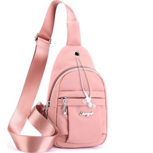 Fashion Women Messenger Chest Pack 2020 New Casual Shoulder Bag Korean Style Women Crossbody Chest Pack Sling Small Back Pack