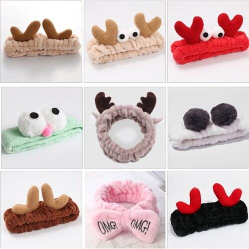 2020 New OMG Letter Wash Face Makeup Cute Elastic Hairbands Girls Headbands Hair Bands Women Hair Accessories Girls Hairband