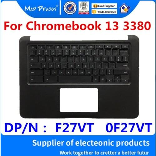 NEW original C Case Cover Top Cover For Dell Chromebook 13 3380 Laptops Keyboard Palmrest Upper Case DP/N： F27VT 0F27VT