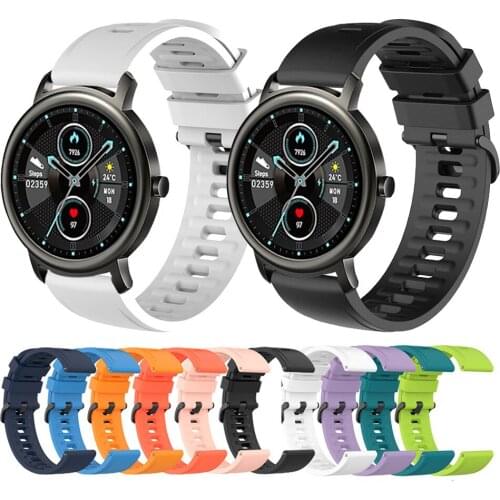 20mm Watchband For Xiaomi Mibro Air Smart Watch Band Silicone Wristband Sport Replacement Strap For Xiaomi Mibro Color Bracelet