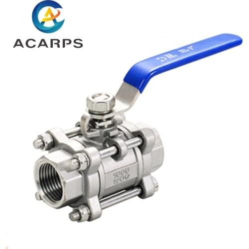 2" Stainless Steel BSP Thread Ball Valve Three-piece Ball Valve