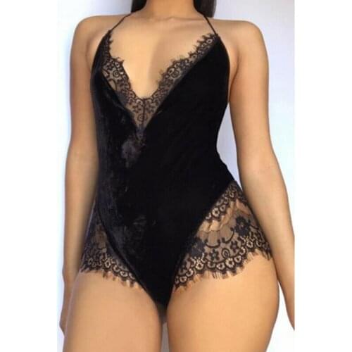 Women Sexy Lingerie Lace Catsuit Fashion Female Underwear Bodysuit Nightwear Body Sexy Hot Erotic