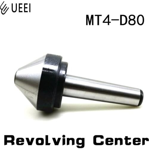 1PC MT3 MT4 80 Umbrella Revolving Center Bull nose live center rotation top for lathe machine Rotary center