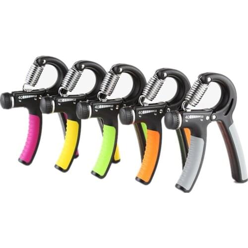 10-40kg R-Shape Adjustable Countable Hand Grip Adjustable Finger Heavy Exerciser Strength for Muscle Recovery Hand Gripper