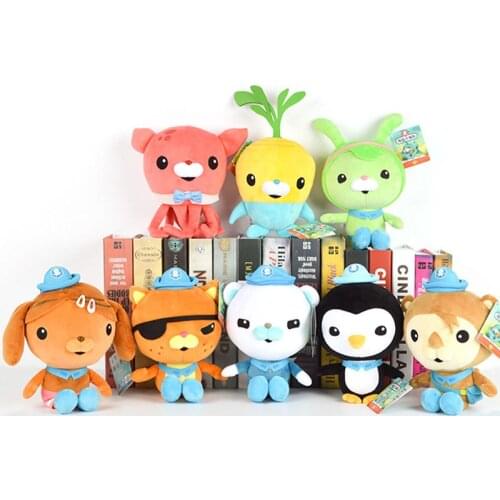 19/30/46cm Original Octonauts Plush Toys Barnacles Peso Kwazii Tweak Animal Stuffed Doll Toys Software Stuffed Animal Plush Toys