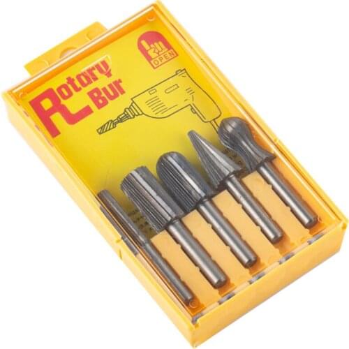 5pcs Set Dremel Routing Rotary Milling Rotary File Cutter Wood Carving Carved Knife Cutter Tools Accessories