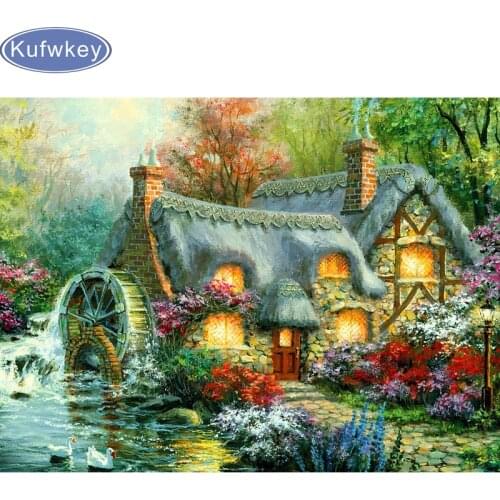 Bead embroidery diamond"The house of the old witch"diamond painting sale full diamond mosaic picture of rhinestones cross-stitch