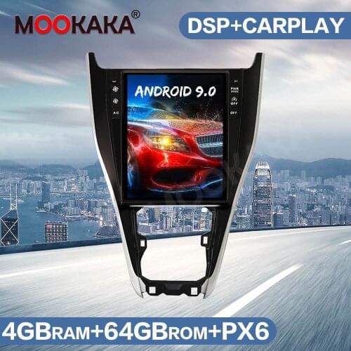 64GB Tesla Style Android 9.0 Car Radio GPS Navigation For TOYOTA Harrier 2013-2019 Auto Radio Stereo Head Unit Multimedia Player
