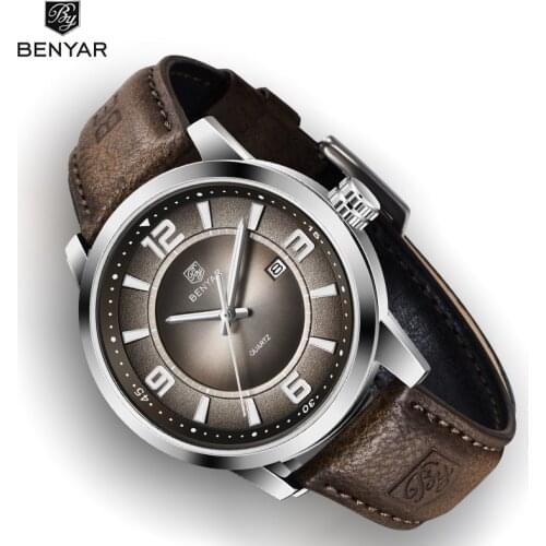 2020 BENYAR Mens watches brand luxury quartz watch for men business wristwatch men waterproof sport watch men Relogio Masculino