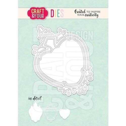 CH 2021 New Arrival love heart shape Metal Cutting Dies Embossing Scrapbooking Stencil Craft Cut Dies For DIY Card Handmade