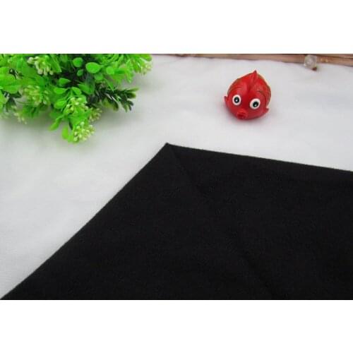 9199# Black Color Loop Fleece fabric can stick by Magic tape/DIY patchwork Stuffed toys sofa brushed velboa velvet(1 meter)